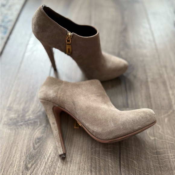 Prada Suede Ankle Booties - Picture 3 of 10